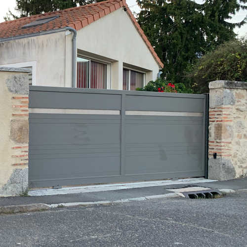 portail-coulissant-moderne-maille-inox