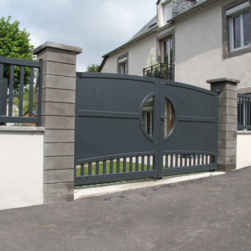 portail-contemporain-moderne-gris